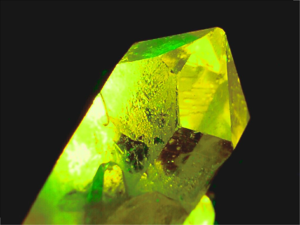 Very green fantasy crystal