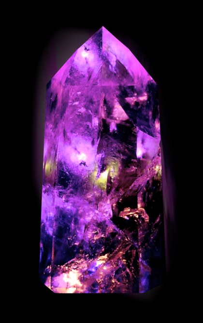 purple fantasy crystal