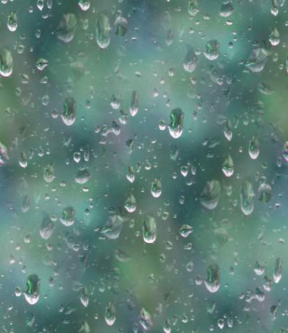 /raindrops Blue Garden Seamless Background Tile