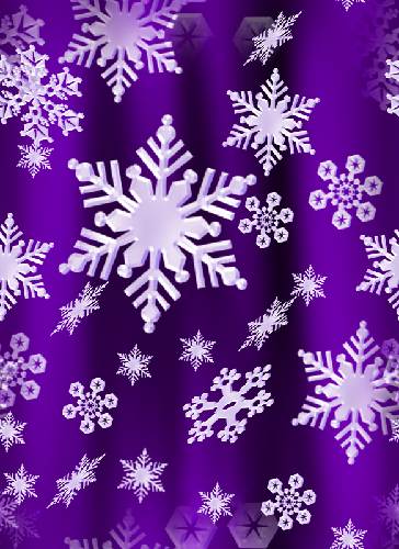 Snow Flake Seamless Background Fill Purple 